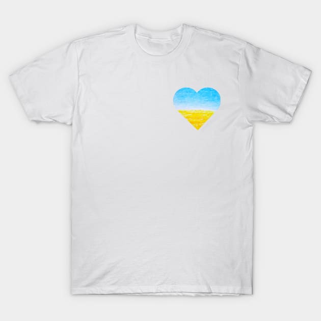 Ukrainian Heart ♡ T-Shirt by Lycoris ArtSpark